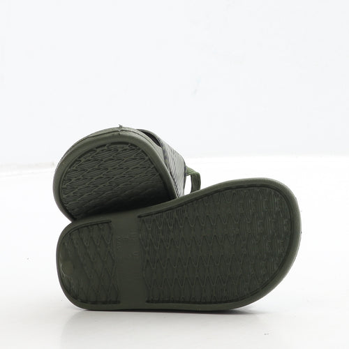 Primark Boys Green Camouflage Rubber Slip On Sandal UK 6 23