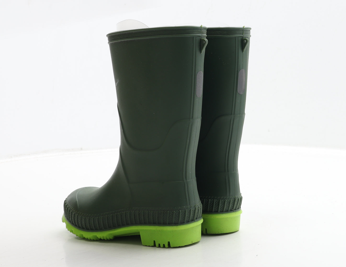 Preworn Boys Green Rubber Wellies Boot UK 8