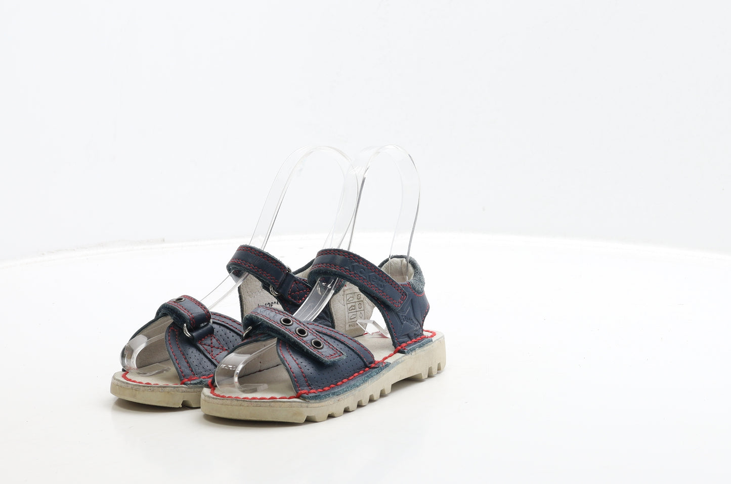 Kickers Girls Black Leather Strappy Sandal UK 8 26