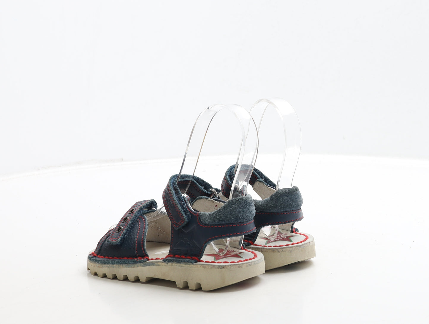 Kickers Girls Black Leather Strappy Sandal UK 8 26