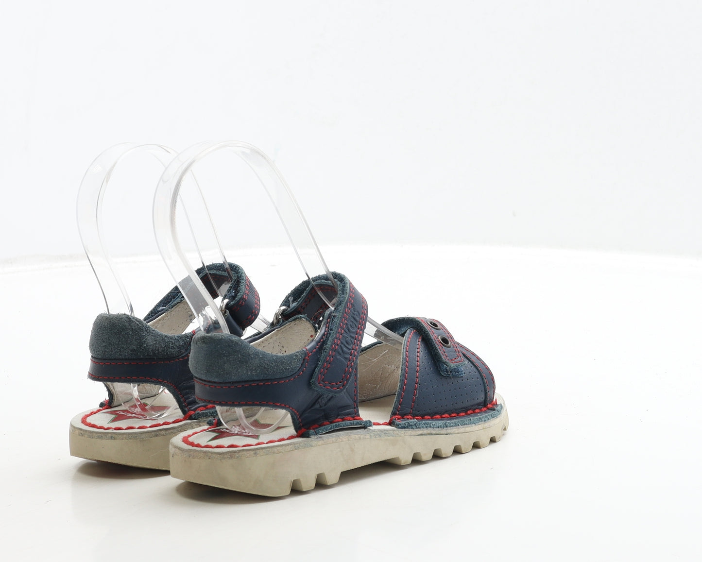 Kickers Girls Black Leather Strappy Sandal UK 8 26