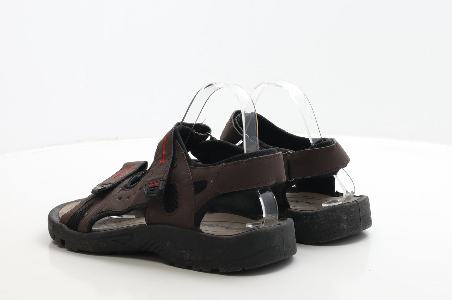 PDQ Mens Brown Polyester Slip On Sandal UK 10