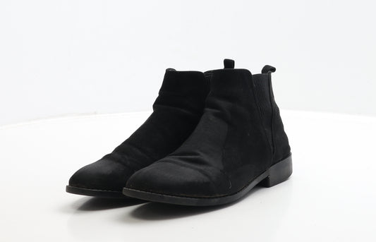Primark Womens Black Suede Chelsea Boot UK 4 37