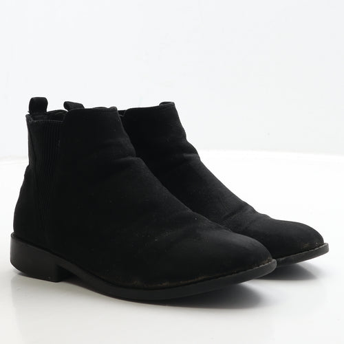 Primark Womens Black Suede Chelsea Boot UK 4 37