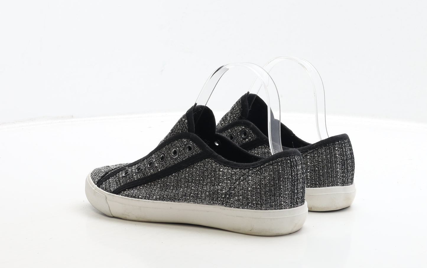 New Look Womens Silver Polyester Trainer UK 4 37