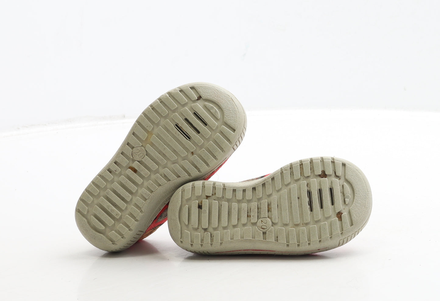 Preworn Girls Red Polyester Mary Jane Casual UK 4 20 - Dog Detail