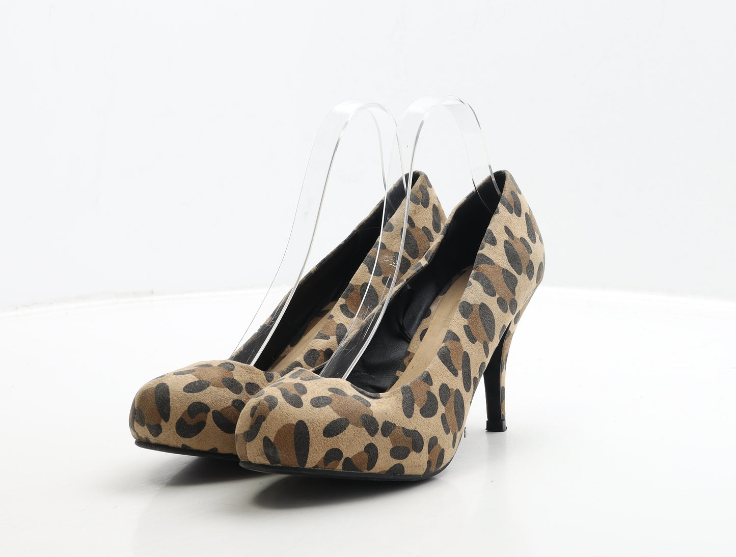 Atmosphere Womens Brown Animal Print Polyester Court Heel UK 6 39