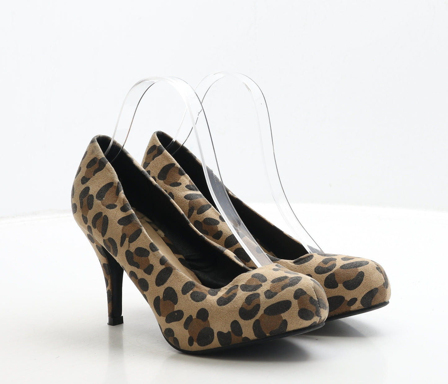 Atmosphere Womens Brown Animal Print Polyester Court Heel UK 6 39