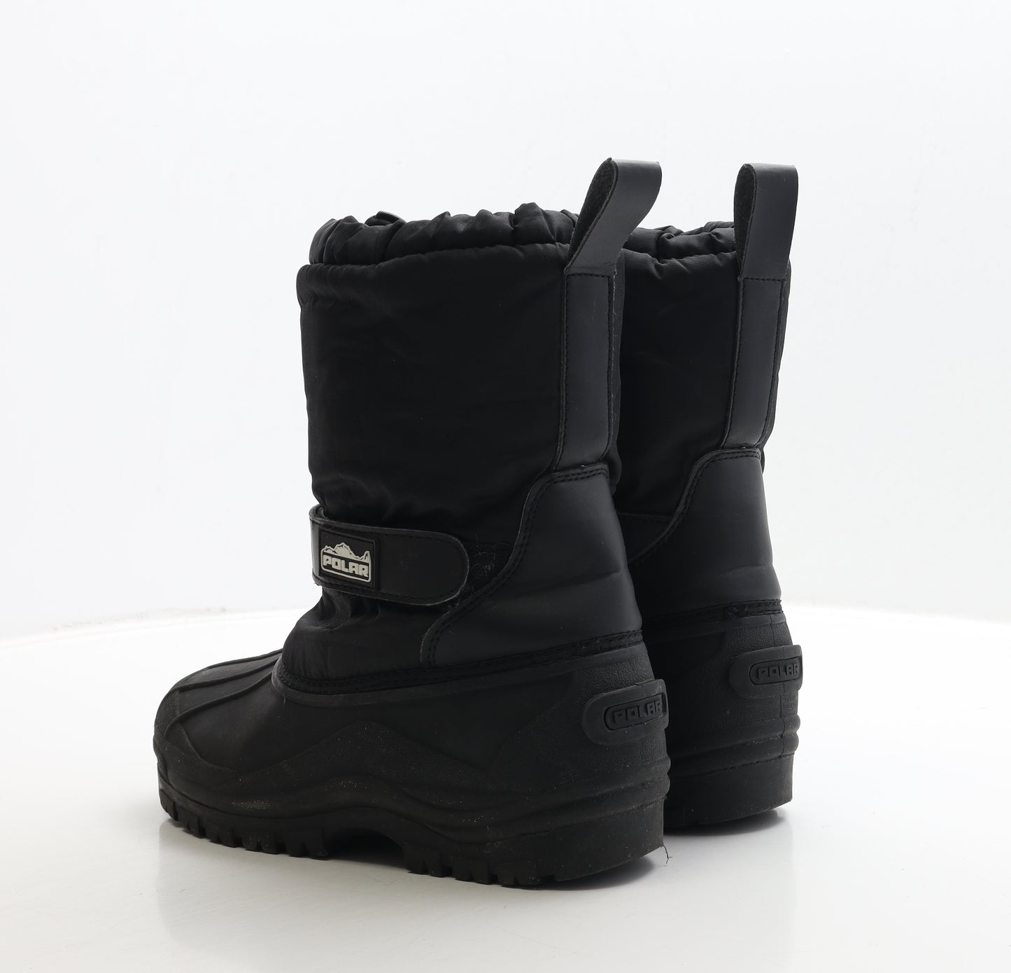 Polar Womens Black Polyester Snow Boot Boot UK 6 39 - Hoop & Loop
