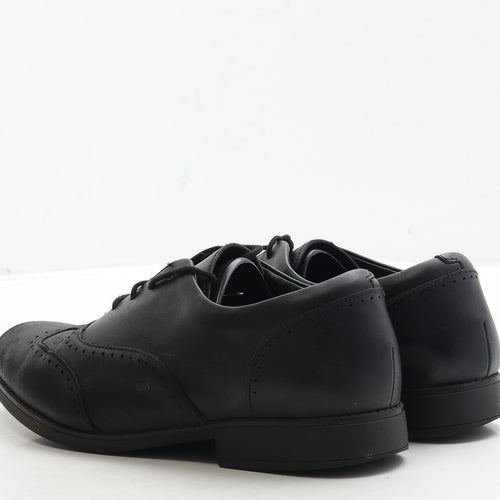 Clarks Womens Black Leather Oxford Casual UK 7