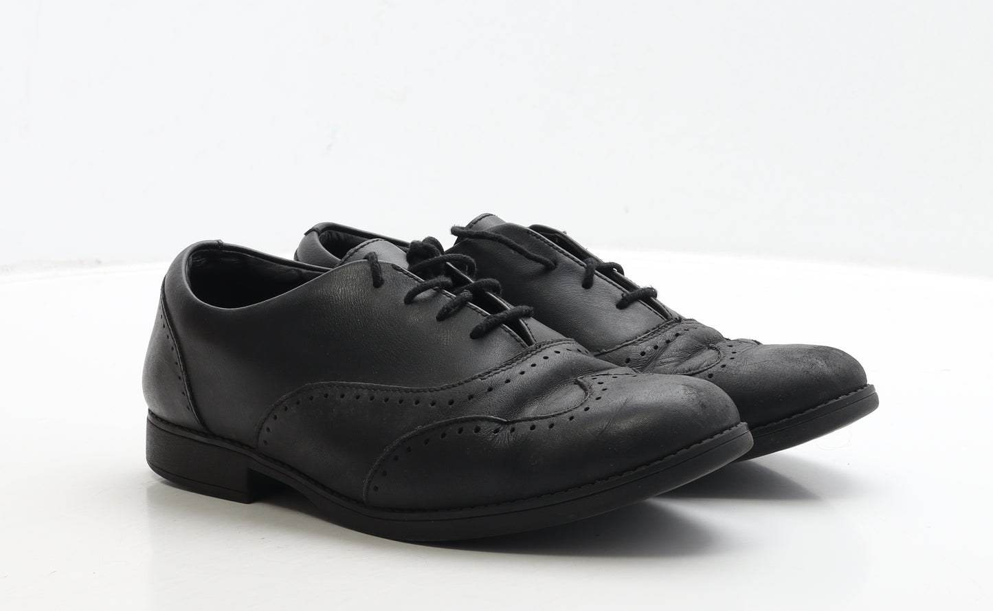 Clarks Womens Black Leather Oxford Casual UK 7