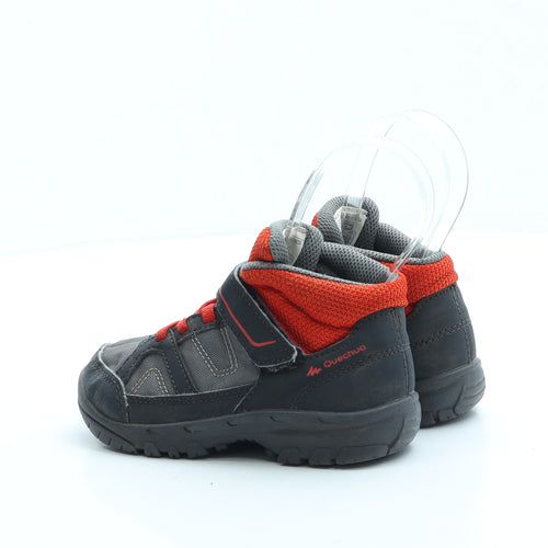 Quechua Boys Grey Polyester Combat Boot UK 9 27