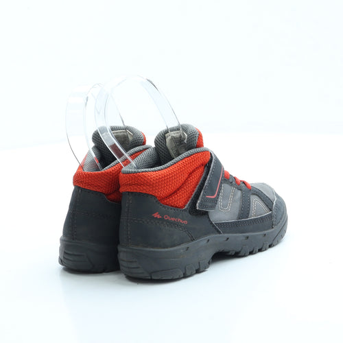 Quechua Boys Grey Polyester Combat Boot UK 9 27
