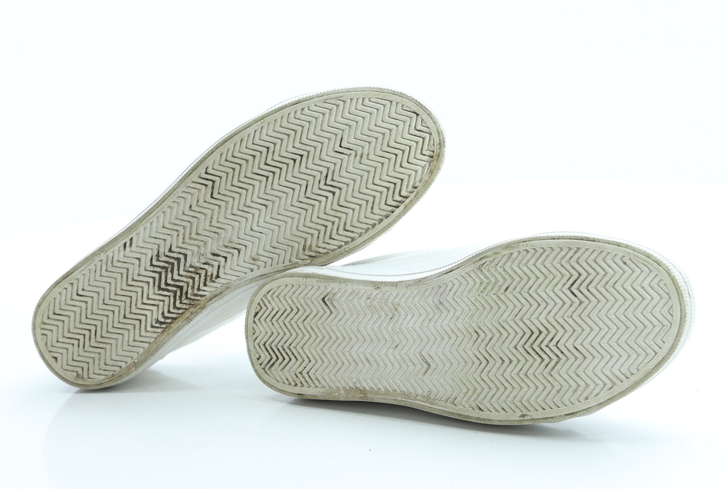H&M Womens White Fabric Trainer UK 3 35