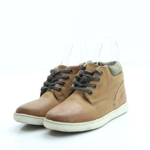NEXT Boys Brown Leather Trainer UK 11