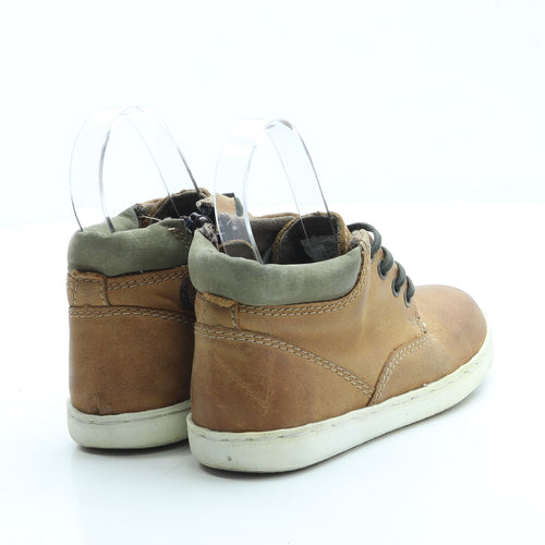 NEXT Boys Brown Leather Trainer UK 11