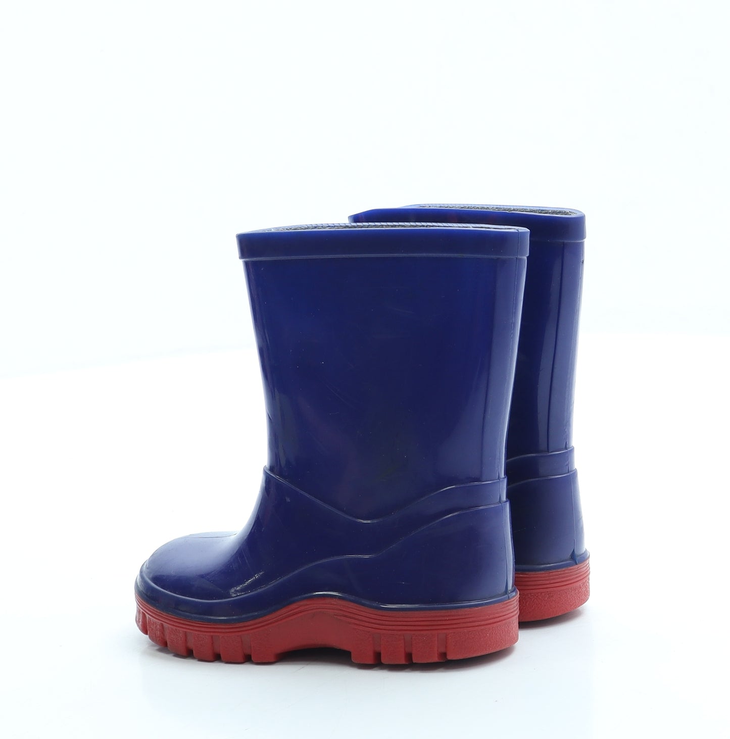 Preworn Boys Blue Rubber Wellies Boot UK 4