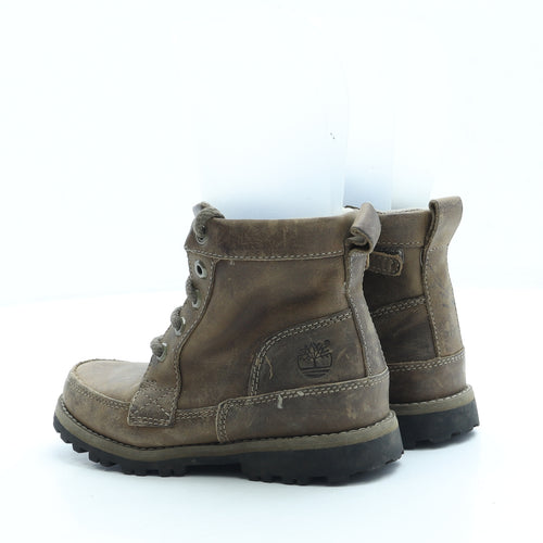 Timberland Boys Brown Polyester Trainer UK 11 29