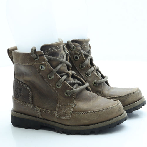 Timberland Boys Brown Polyester Trainer UK 11 29