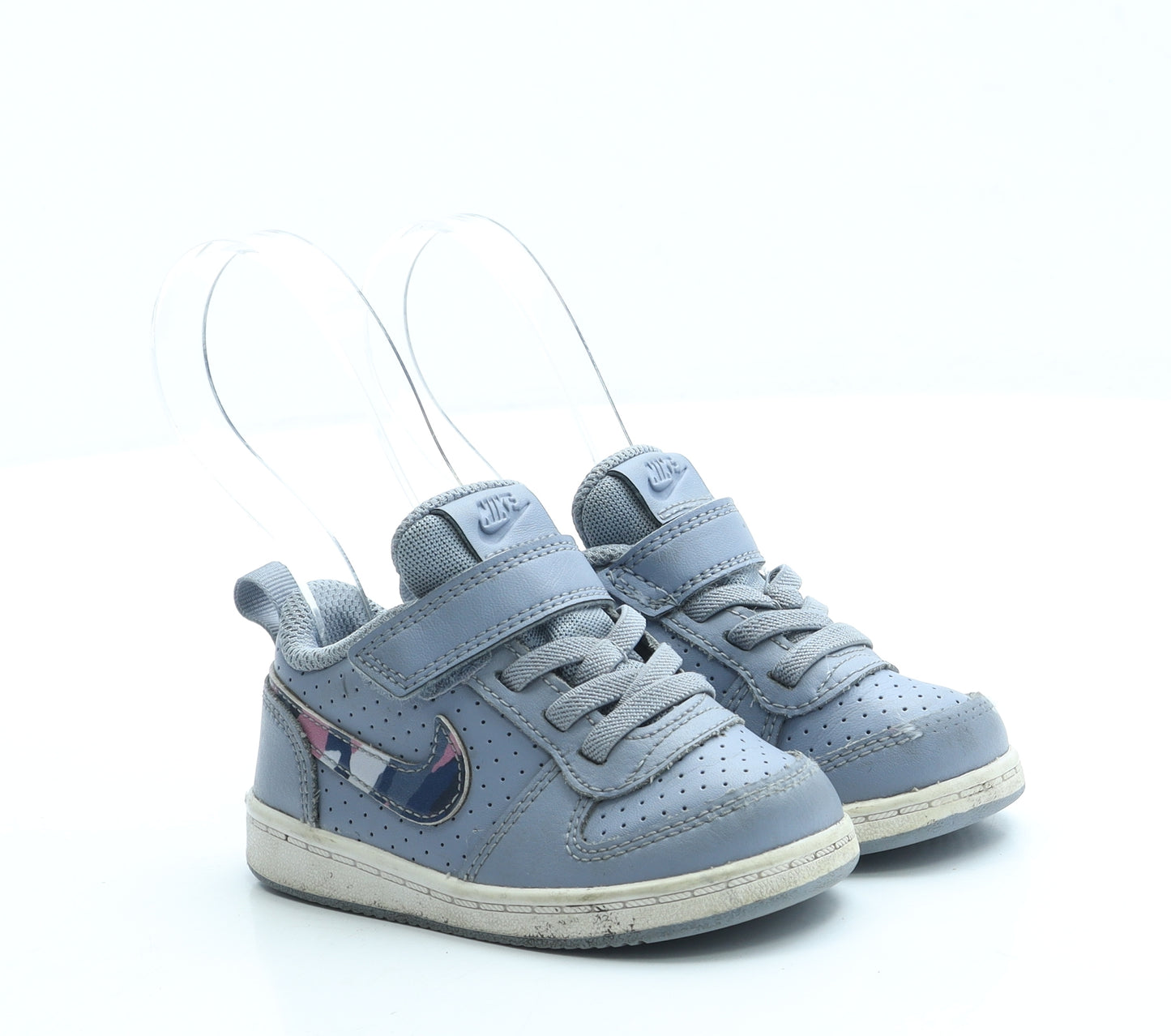 Nike Boys Blue Leather Trainer UK 5.5 22