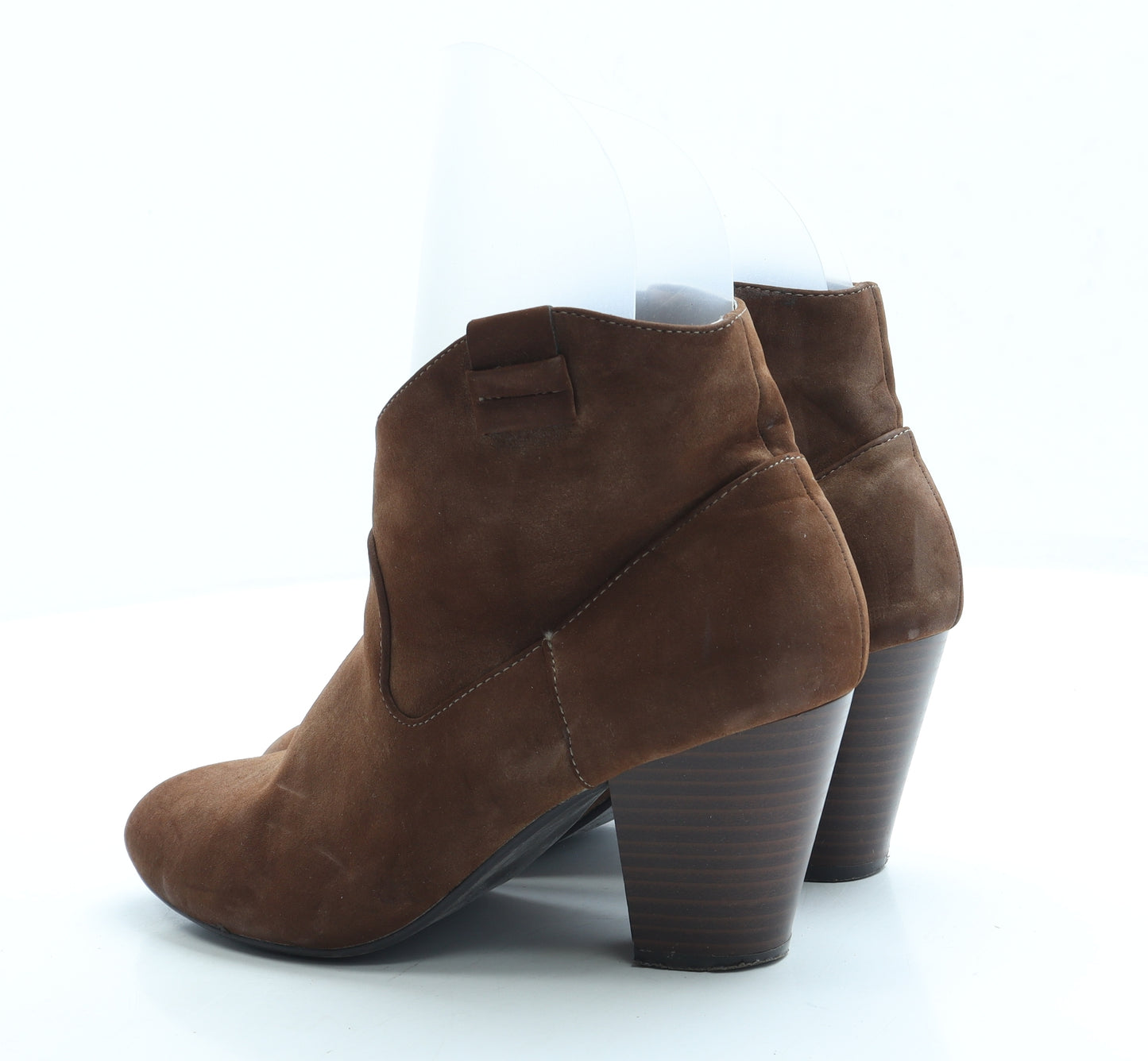 SOLE Womens Brown Suede Bootie Boot UK 6 39