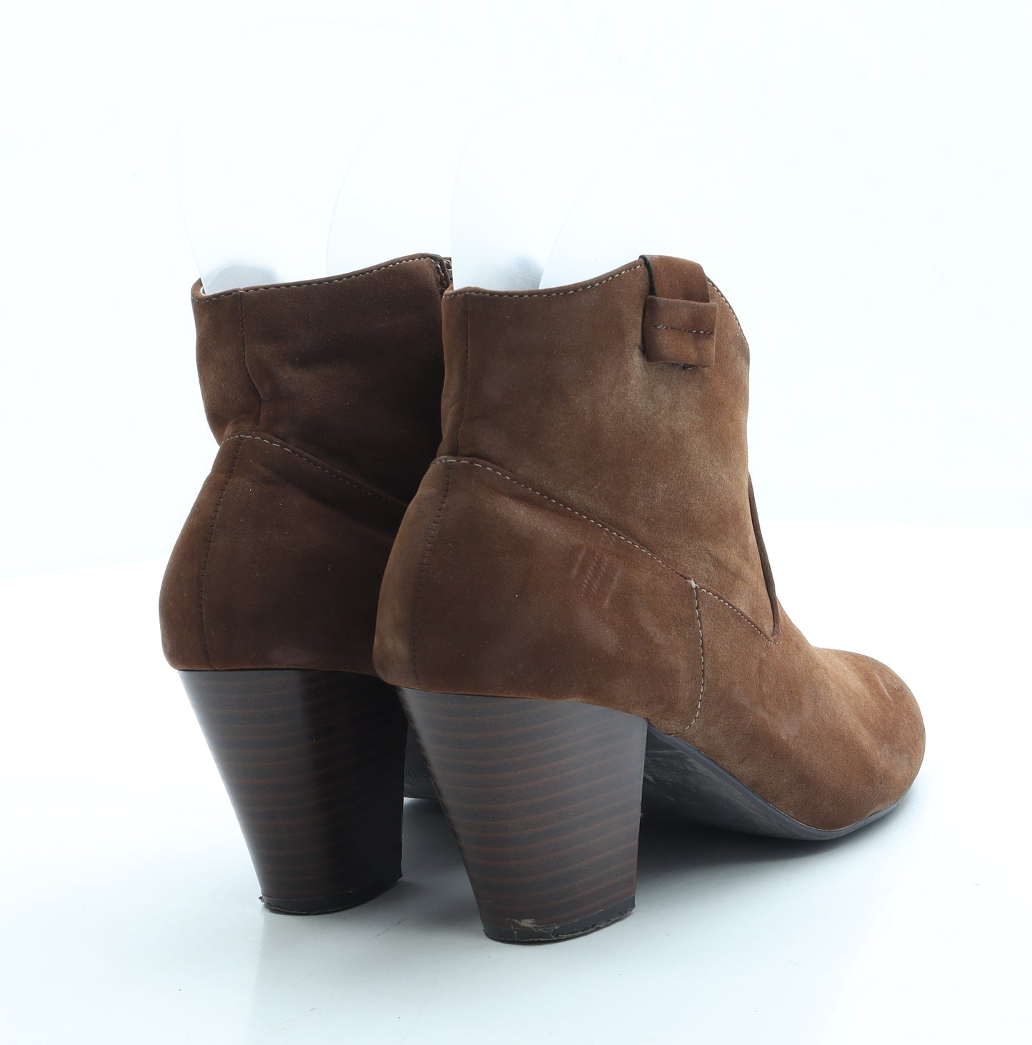 SOLE Womens Brown Suede Bootie Boot UK 6 39