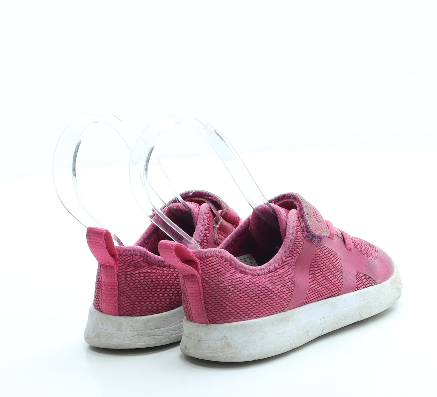 Clarks Girls Pink Polyester Trainer UK 7