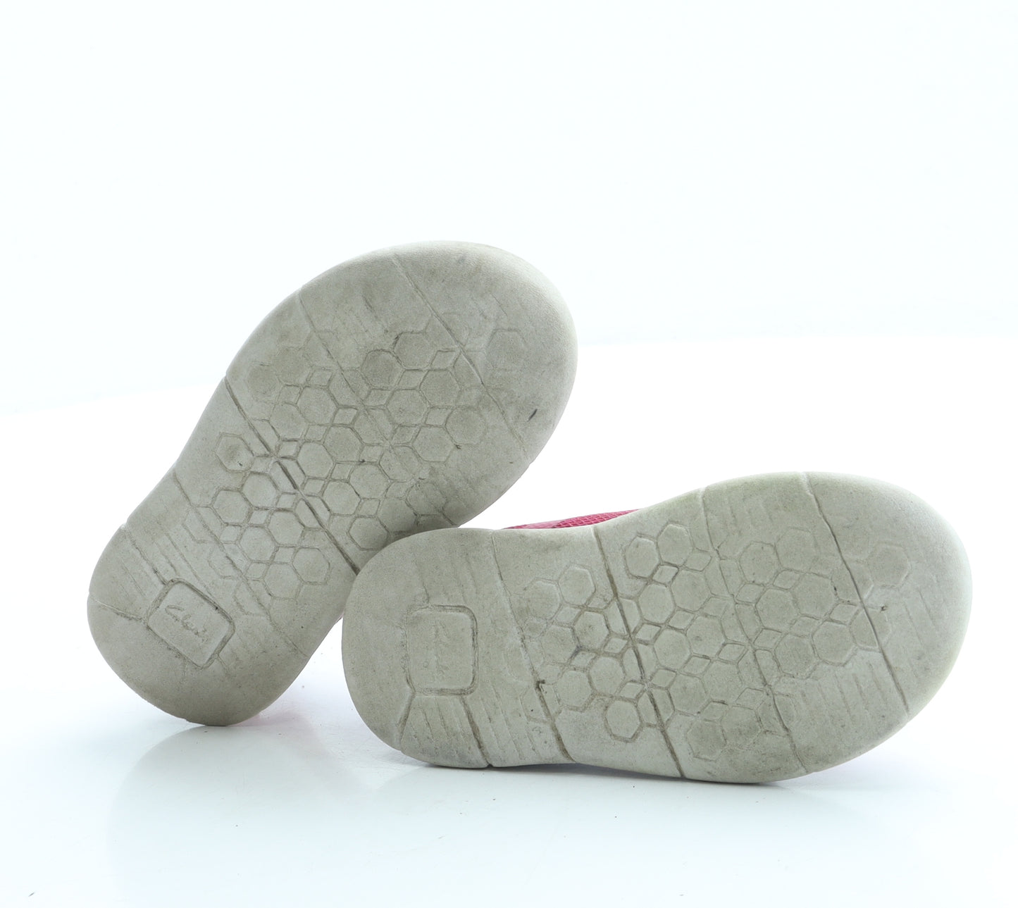 Clarks Girls Pink Polyester Trainer UK 7