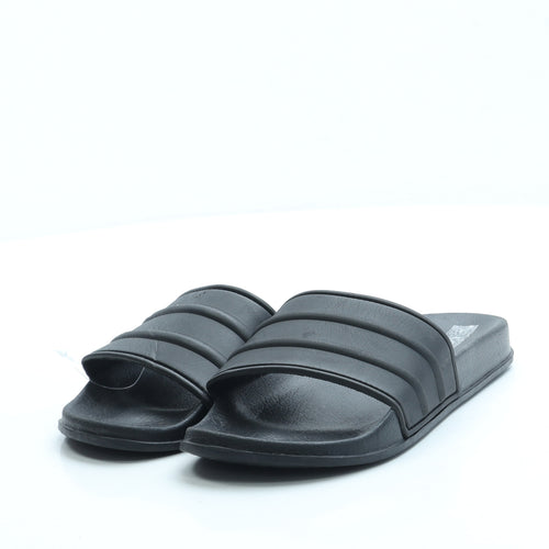 George Boys Black Rubber Slider Sandal UK 3 36