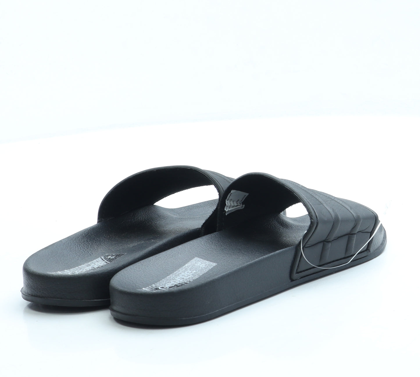 George Boys Black Rubber Slider Sandal UK 3 36