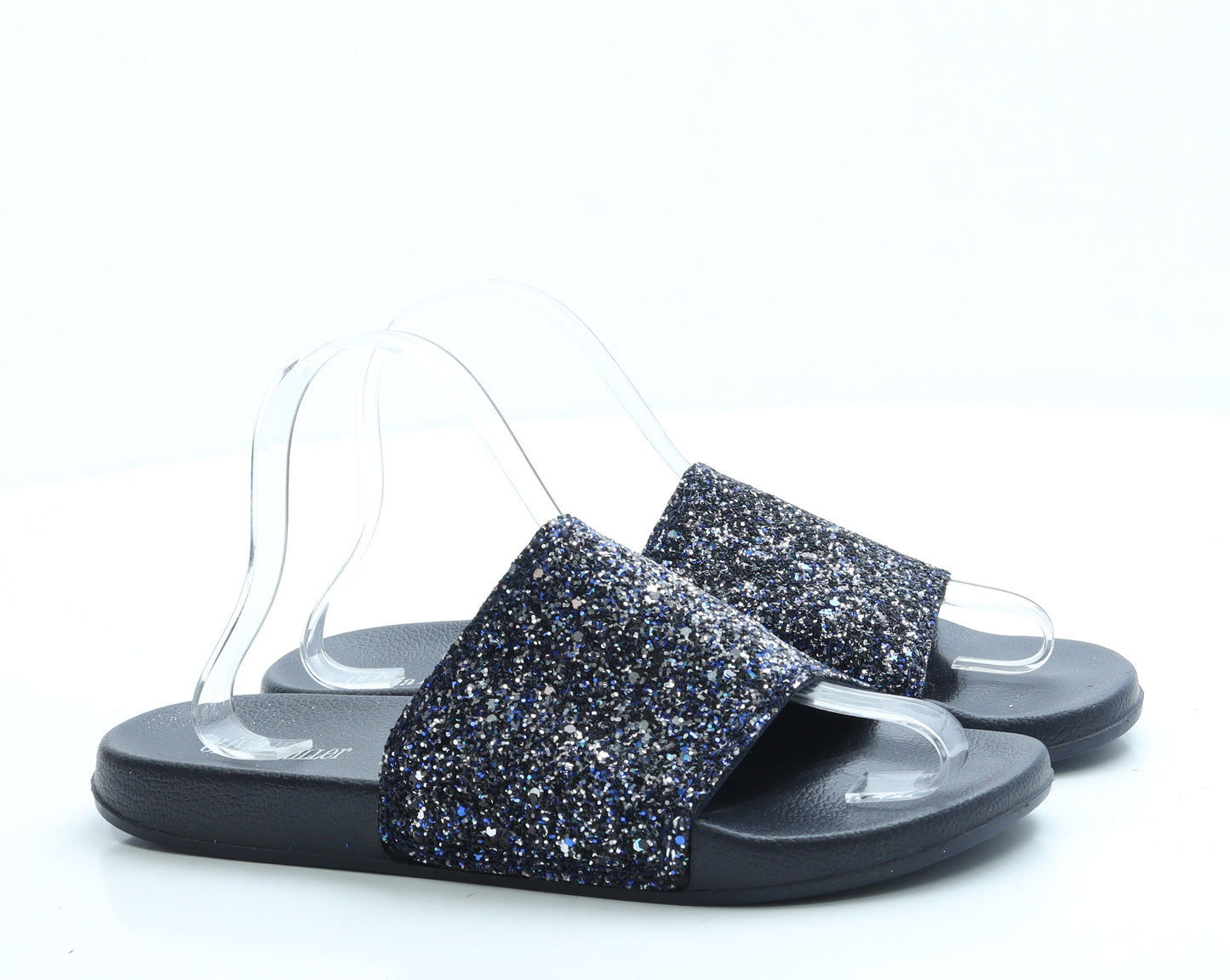 Olivia Miller Womens Blue Polyester Slider Sandal UK 7 40