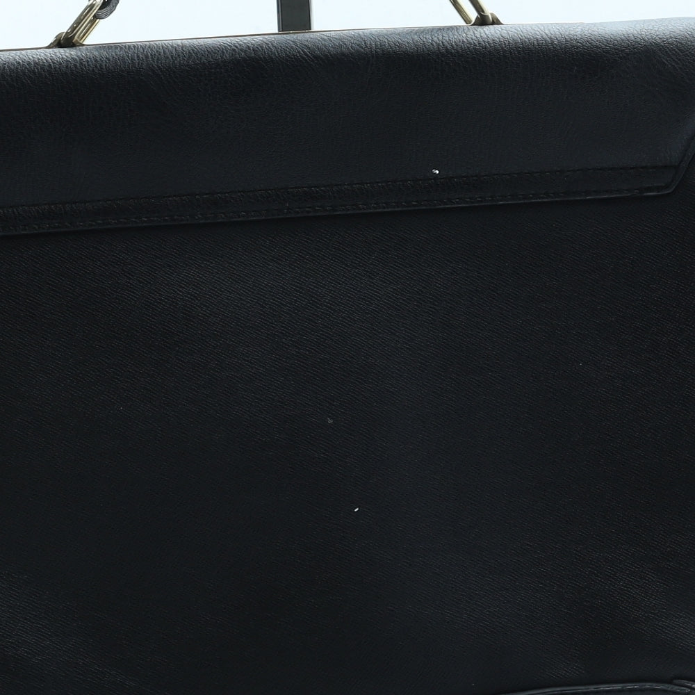 River Island Womens Black Polyurethane Crossbody Size Small Snap - Adjustable strap included