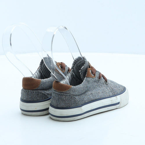 Primark Boys Grey Fabric Trainer Casual UK 5 22
