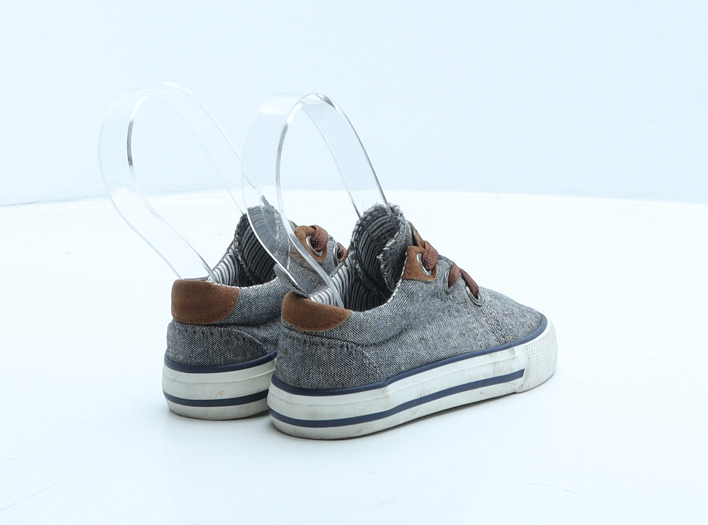 Primark Boys Grey Fabric Trainer Casual UK 5 22