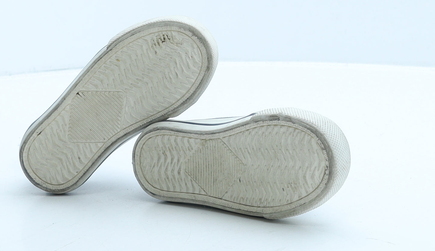 Primark Boys Grey Fabric Trainer Casual UK 5 22