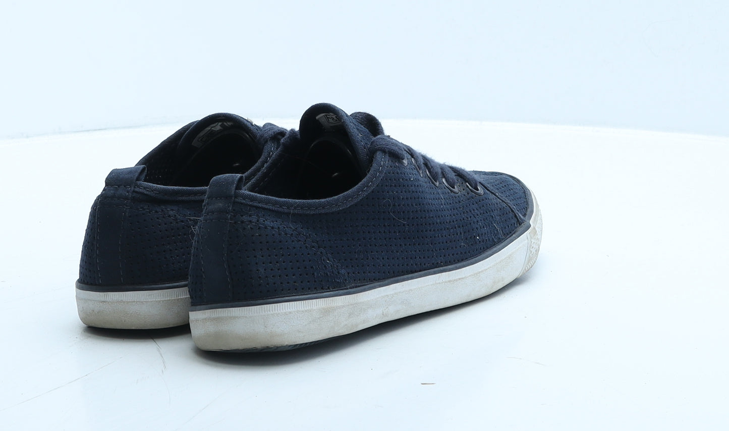 F&F Womens Blue Suede Trainer Casual UK 4 37