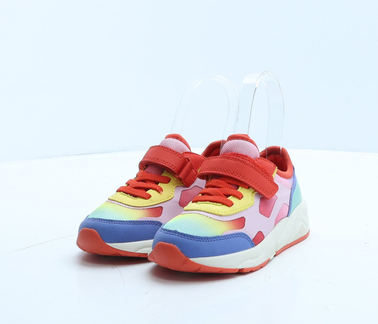 Marks and Spencer Girls Multicoloured Colourblock Polyester Trainer UK 11 29