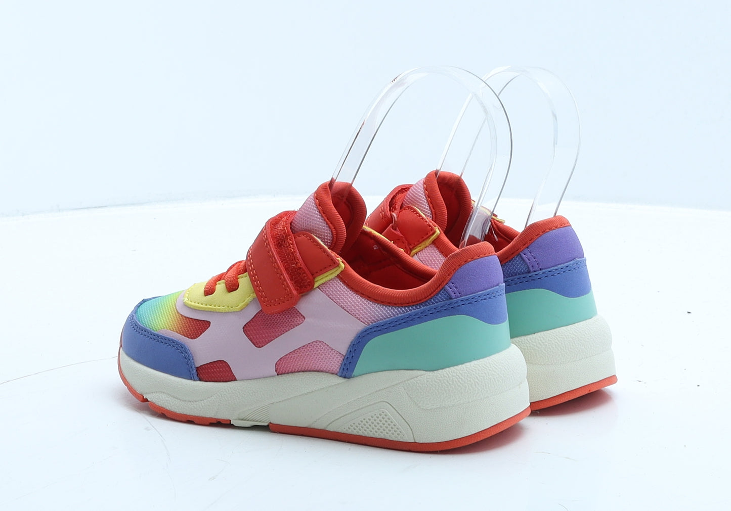 Marks and Spencer Girls Multicoloured Colourblock Polyester Trainer UK 11 29