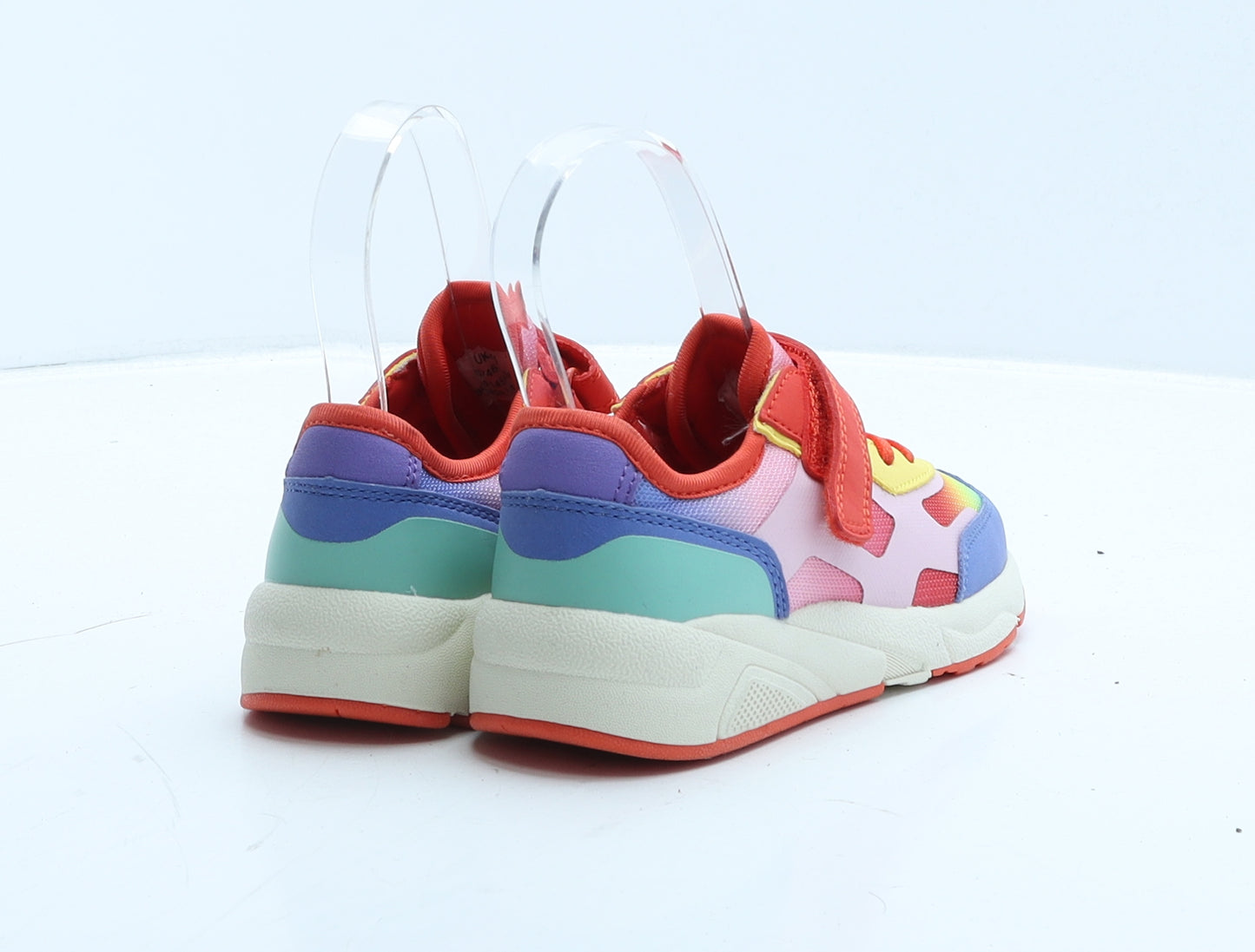 Marks and Spencer Girls Multicoloured Colourblock Polyester Trainer UK 11 29