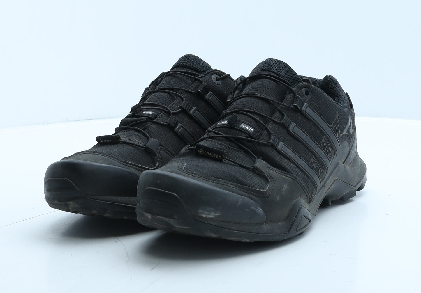 adidas Mens Black Geometric Leather Trainer UK 7.5 41.5 - Terrex