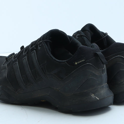 adidas Mens Black Geometric Leather Trainer UK 7.5 41.5 - Terrex