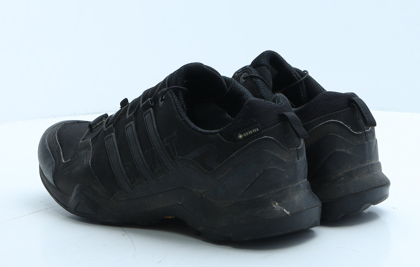 adidas Mens Black Geometric Leather Trainer UK 7.5 41.5 - Terrex