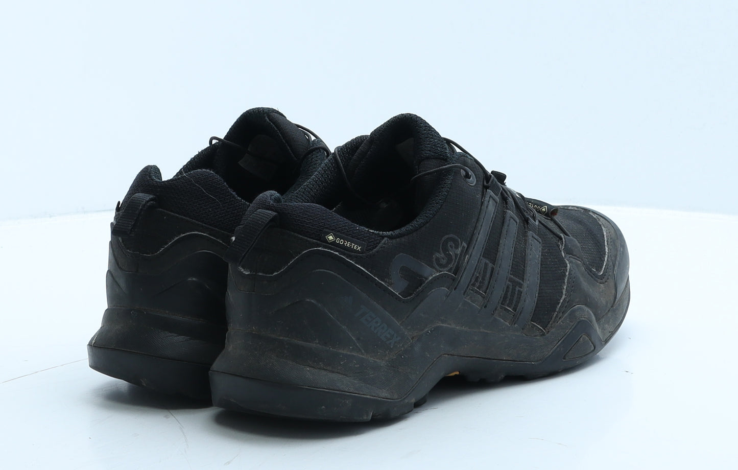 adidas Mens Black Geometric Leather Trainer UK 7.5 41.5 - Terrex