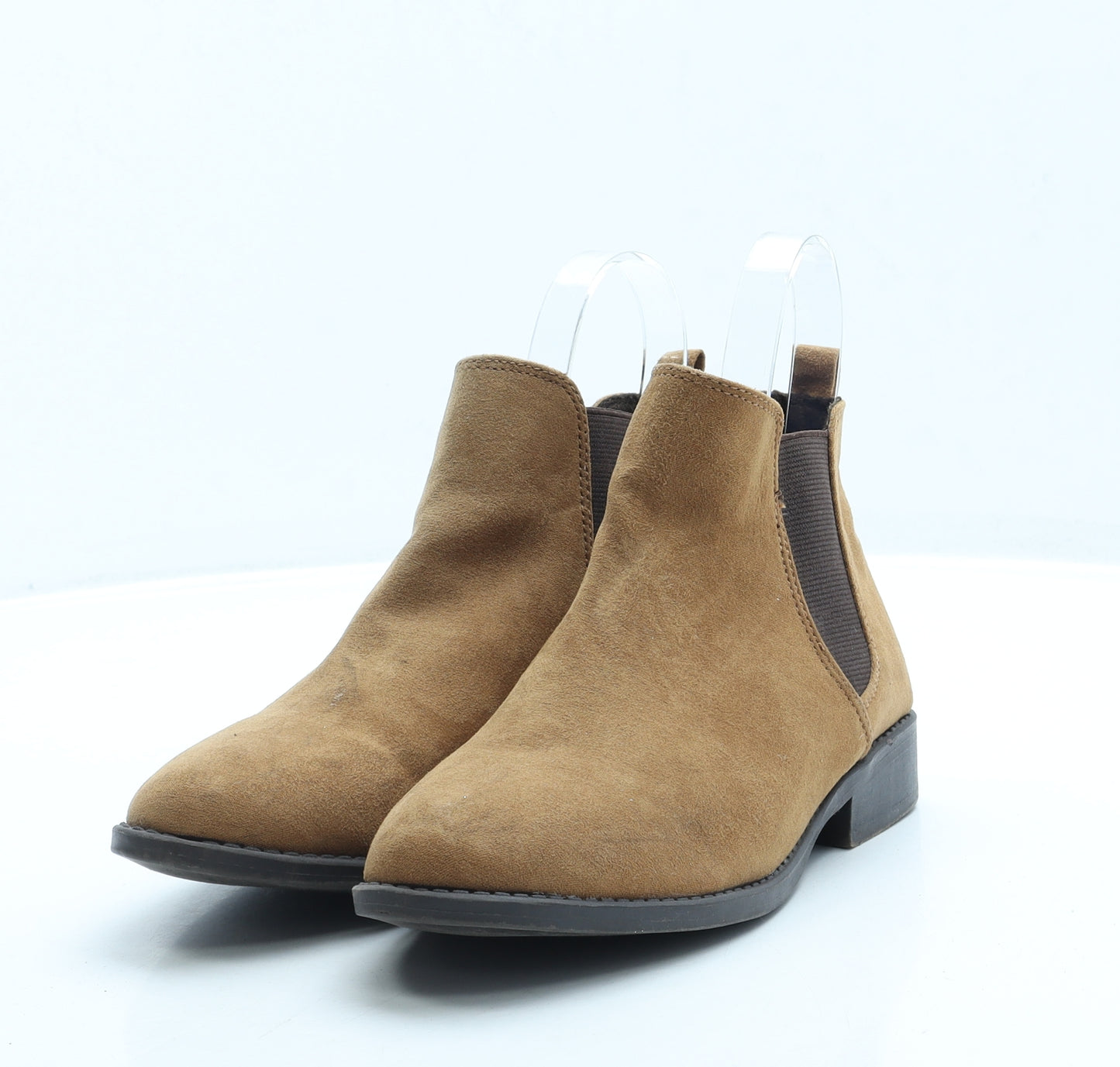Primark Womens Brown Suede Chelsea Boot UK 4 37 US 6
