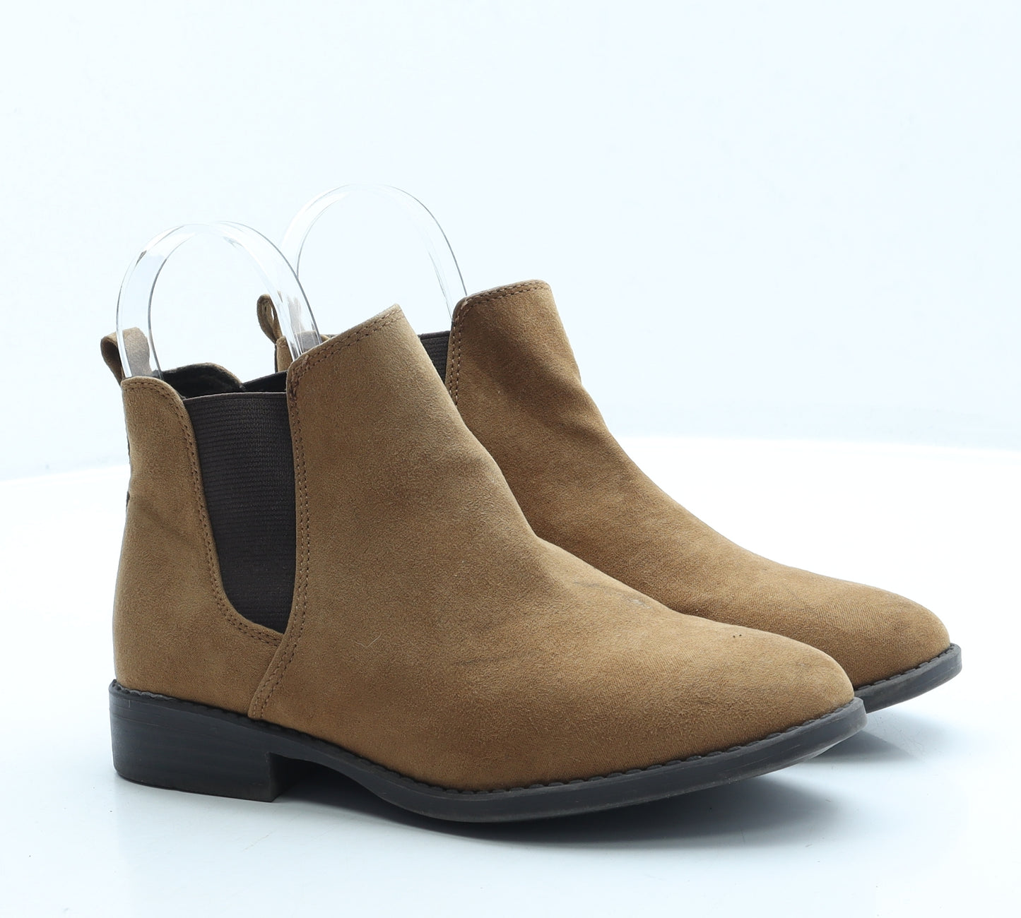 Primark Womens Brown Suede Chelsea Boot UK 4 37 US 6