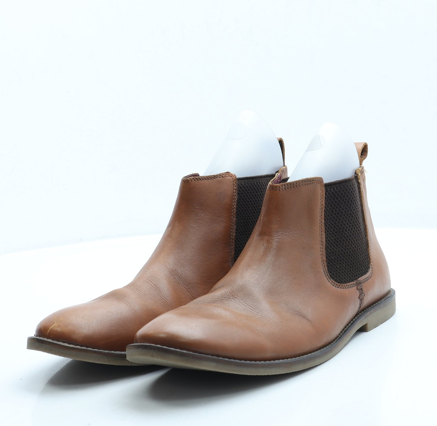 Preworn Mens Brown Leather Chelsea Boot UK 9