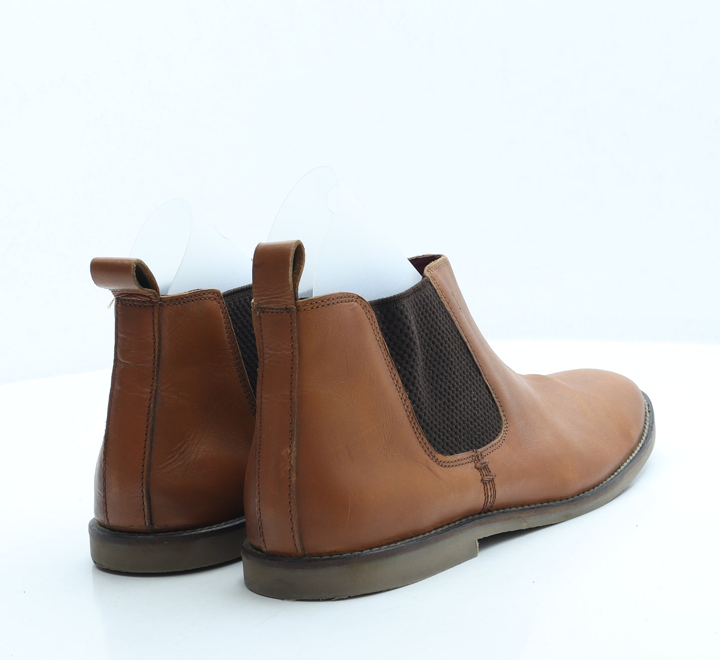 Preworn Mens Brown Leather Chelsea Boot UK 9