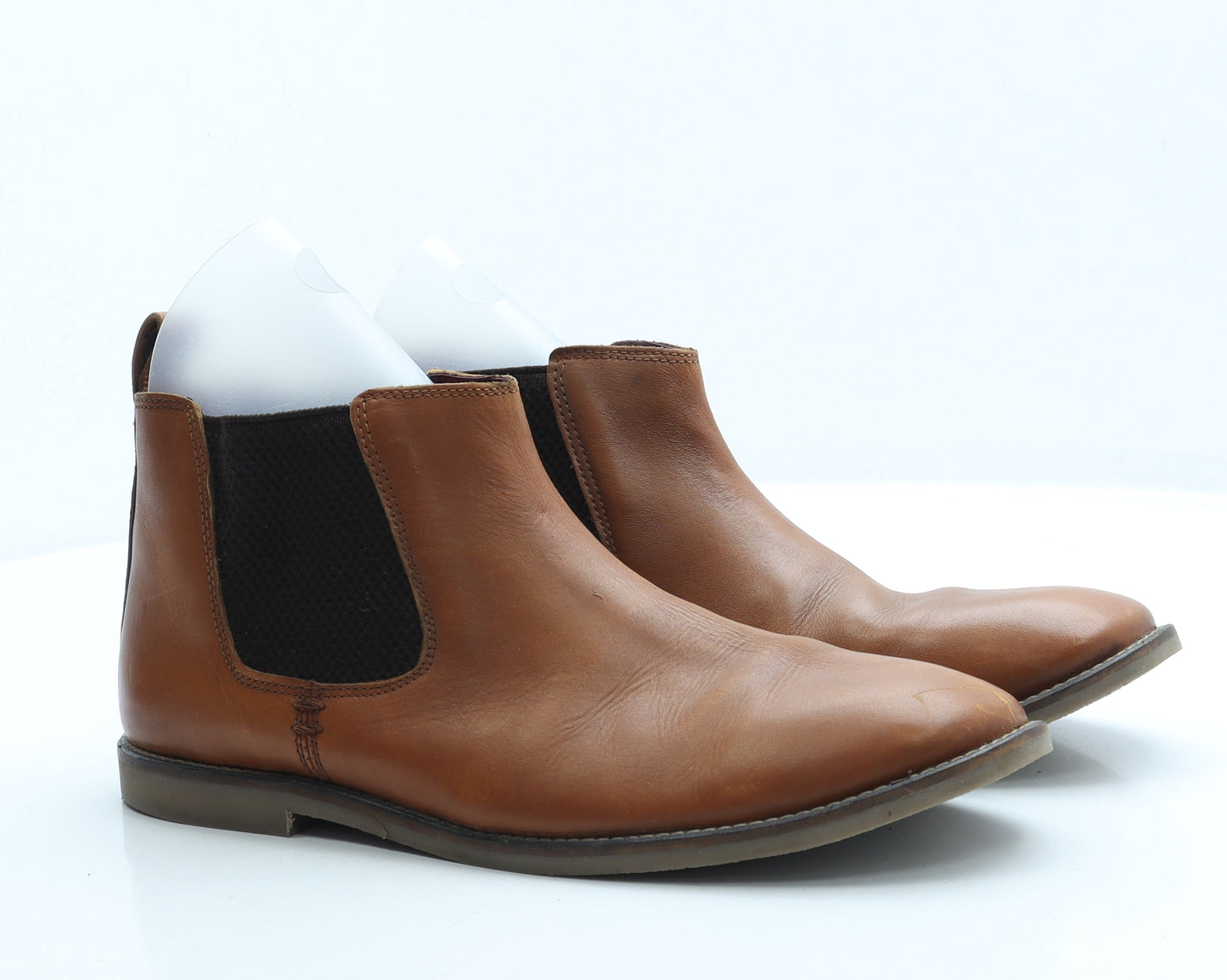 Preworn Mens Brown Leather Chelsea Boot UK 9