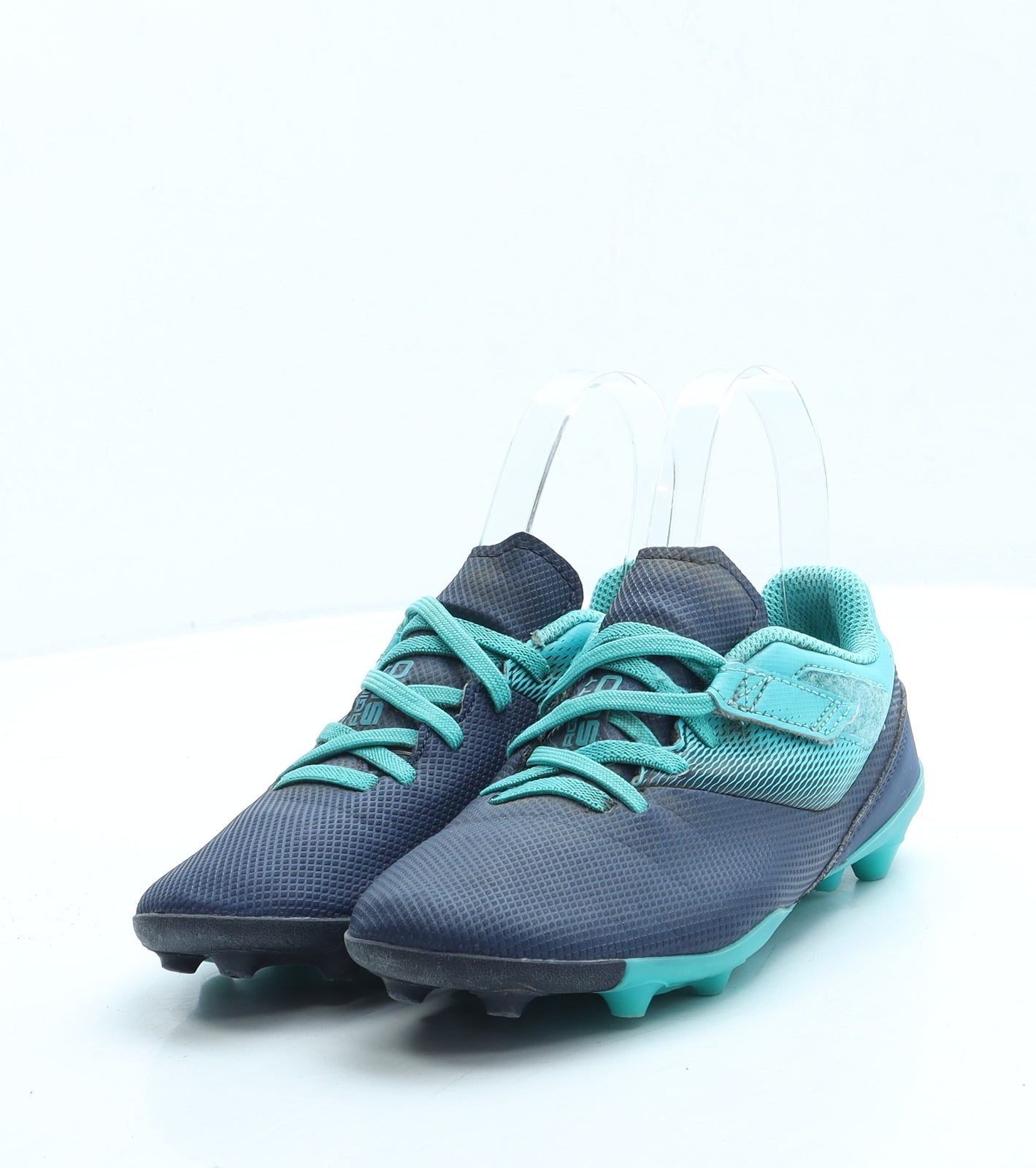 DECATHLON Boys Blue Leather Trainer UK 1 33 - Football Boots