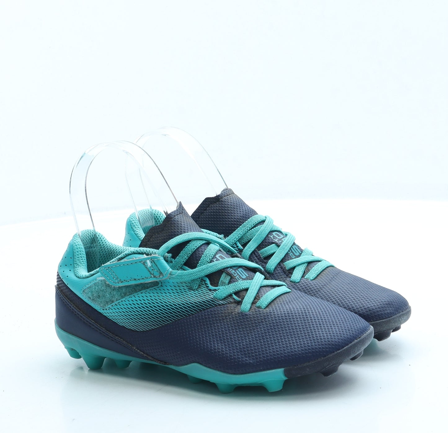 DECATHLON Boys Blue Leather Trainer UK 1 33 - Football Boots